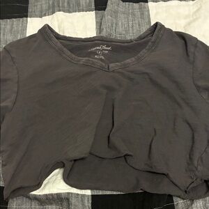 Target Charcoal Crop Top